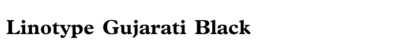 Linotype Gujarati Black